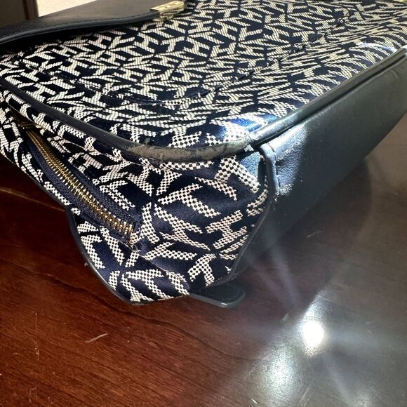 Tommy Hilfiger Mini Backpack Navy Monogram Logo Small Travel Bag Purse School - Picture 5 of 12